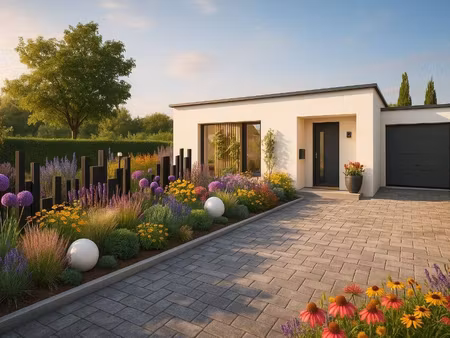terrain avec maison neuve à vendre