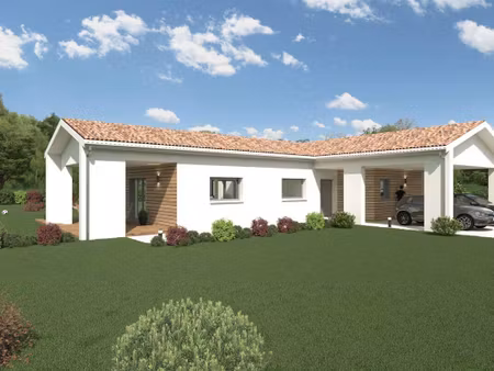terrain avec maison neuve à vendre