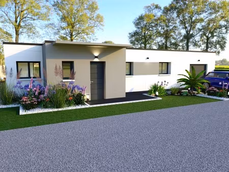 terrain avec maison neuve à vendre