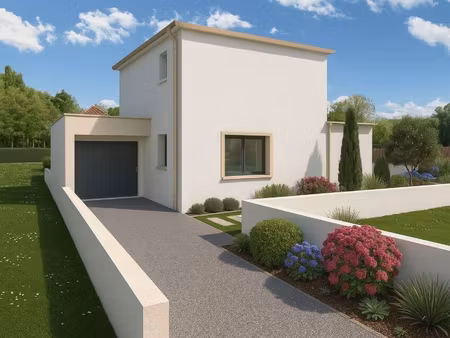terrain avec maison neuve à vendre
