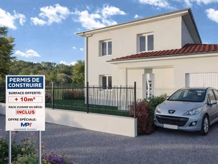 terrain avec maison neuve à vendre