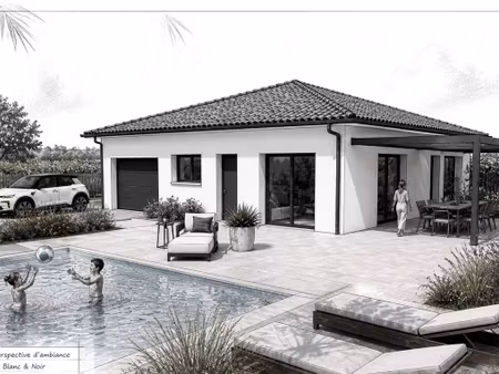 terrain avec maison neuve à vendre