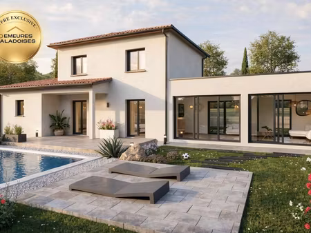 terrain avec maison neuve à vendre