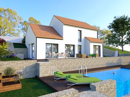 terrain avec maison neuve à vendre