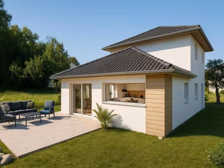 terrain avec maison neuve à vendre