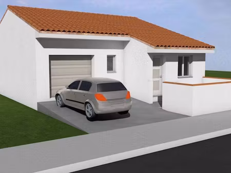 terrain avec maison neuve à vendre