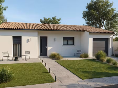 terrain avec maison neuve à vendre