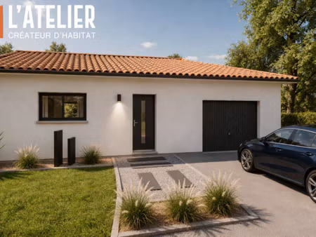 terrain avec maison neuve à vendre