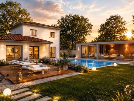terrain avec maison neuve à vendre