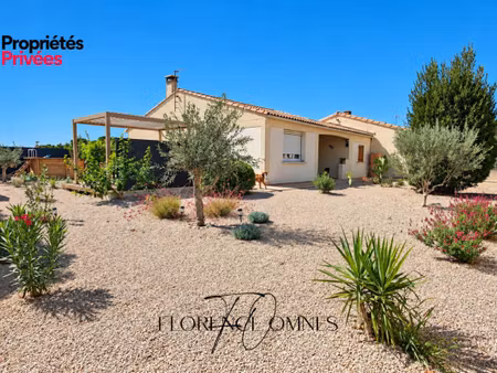 exclusivite à laure-minervois - maison plain pied 81m2  2 chambres  jardin  piscine