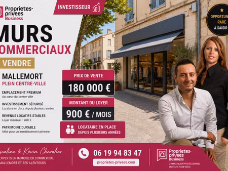 exclusivite mallemort - murs commerciaux loues