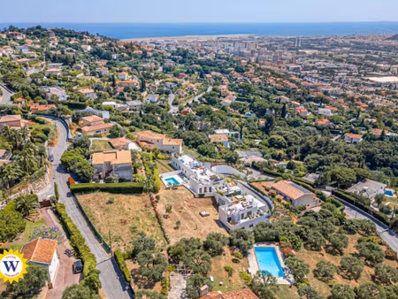 nice ouest / corniche fleurie - terrain avec permis purge  viabilise