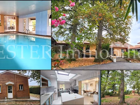 propriété au coeur de la nature avec piscine couverte chauffée. idéale maison d'hôtes ou g