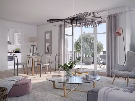 t2 de 50m2 avec grans sejour et terrasse de 11m2   idéalement situé à 9 min. à pieds du re