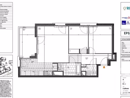 appartement f3 à louer - 3 pièces - 66 11 m2 - gif sur yvette - 91 - ile-de-france