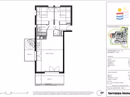 vente appartement 3 pièces
