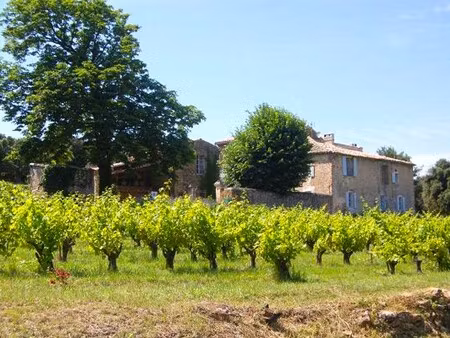 mas restauré à vendre ardèche méridonale  superbe vue  au calme  avec 4.2 ha