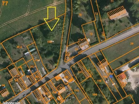 terrain 2460 m² montigny-sur-crécy