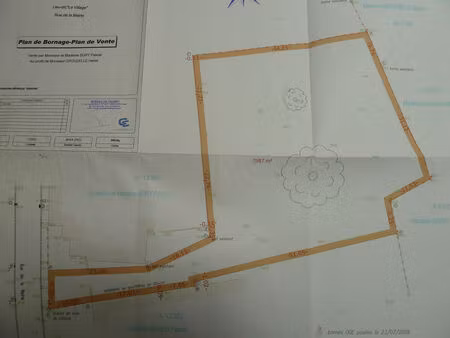 vente terrain 2987 m² cauroir (59400)