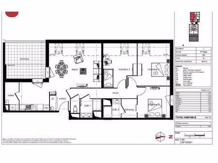 vente programme neuf appartement à vezin-le-coquet (35132) : à vendre appartement / 85m² v