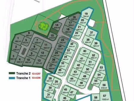 vente terrain à évron (53600) : à vendre / évron