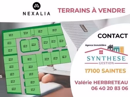 vente terrain port-d'envaux 17350 - 55000 € - surface privée