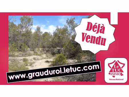 vente terrain à vacquières (34270)  88 800 €