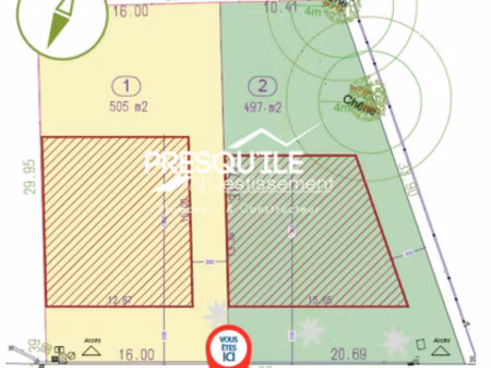 vente terrain à la baule-escoublac escoublac (44500) : à vendre / la baule-escoublac escou