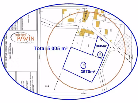 vente terrain à batir 5005 m² à vereaux (18600)  22 000 €