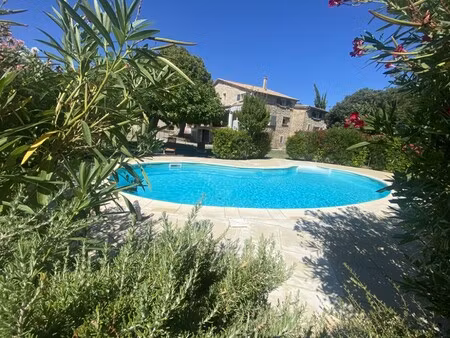 mas en pierre à vendre drome provençale  région de grignan  piscine  terrain