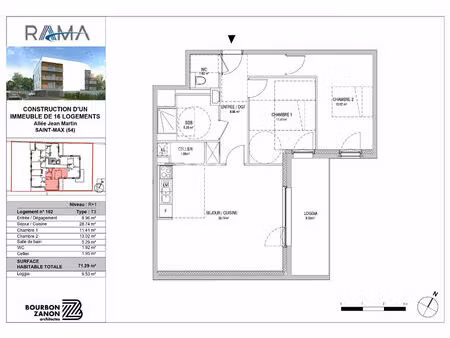 st max : maison 3 pièces (71 m²) en vente