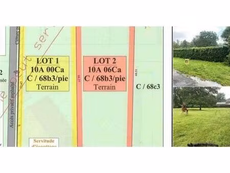 terrain à vendre de 1006 m² à havré (vay37464)