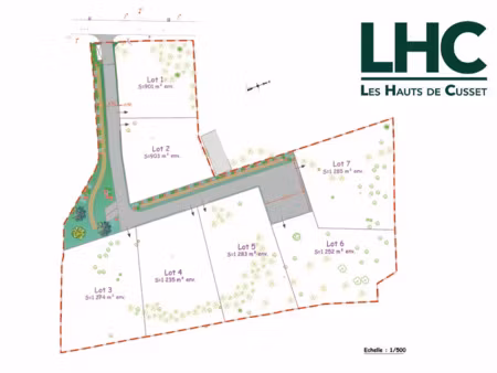 vente terrain à batir 1235 m² à cusset (03300)  127 000 €