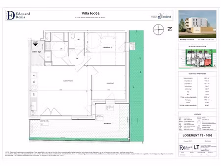 vente appartement 3 pièces 62 m² à notre-dame-de-monts (85690)  229 700 €