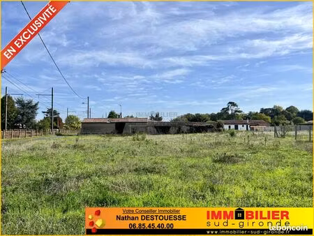 terrain 650 m² podensac