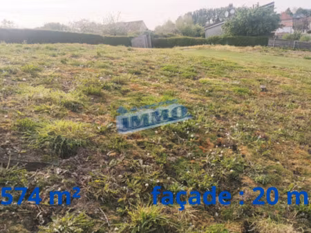 en vente terrain constructible 5 74 ares – 20 000 € |anvin