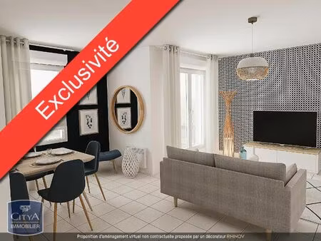 vente appartement 3 pièces 64m2 laon 02000 - 72000 € - surface privée