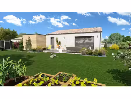 projet de construction d'une maison 80.07 m² avec terrai...