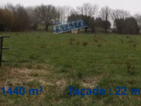 vente terrain 1440 m² beaumetz-lès-loges (62123)