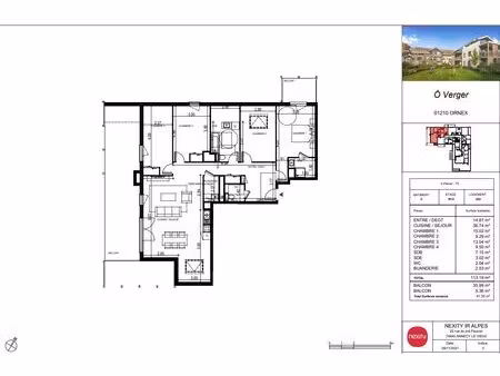 vente appartement 5 pièces 113 m² ornex (01210)
