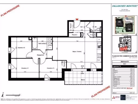 vente appartement 4 pièces 80 m² sallanches (74700)