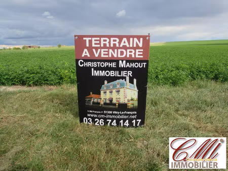 vente terrain 10484 m² frignicourt (51300)