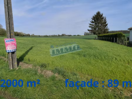 vente terrain 2075 m² halloy (62760)