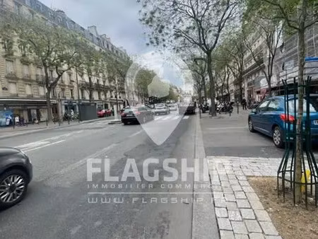 boutique 45m2 / 35m2 rdc + 10m2 ss accessible paris 5e