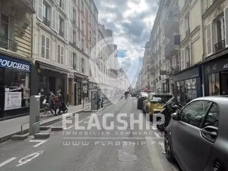 boutique 65m2 / 50m2 rdc + 15m2 ss accessible / batignolles