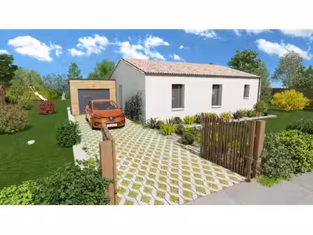 projet de construction d'une maison 69.93 m² avec terrai...