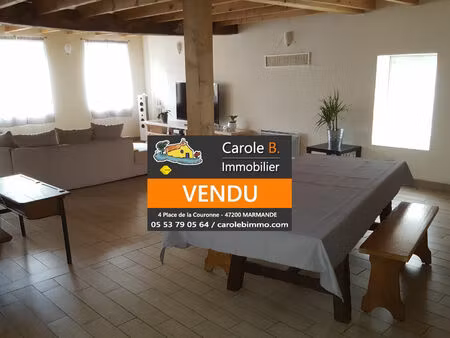 vente maison 6 pièces 132 m² birac-sur-trec (47200)