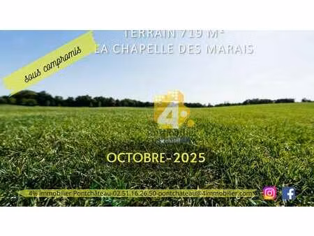 vente terrain à la chapelle-des-marais (44410) : à vendre / 719m² la chapelle-des-marais