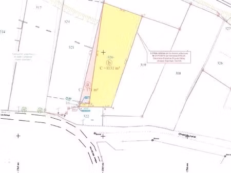 terrain 1302 m² polignac