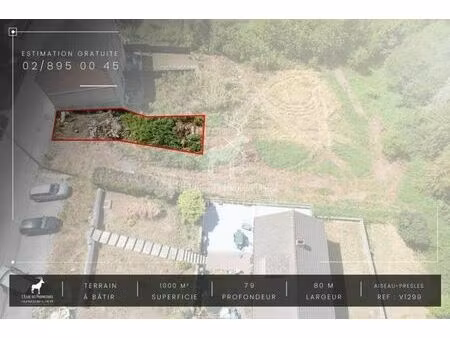 magnifique terrain à bâtir à aiseau-presles